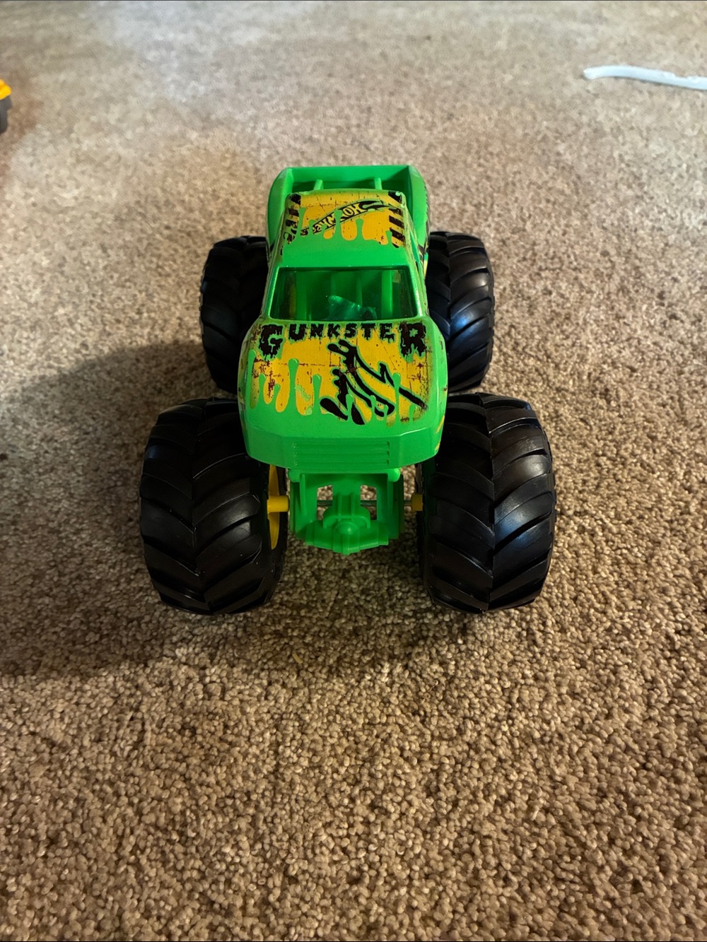 Monster Truck Toy Green Oversized Wheels Kids Vehicle Truck - Picture 3 of 6